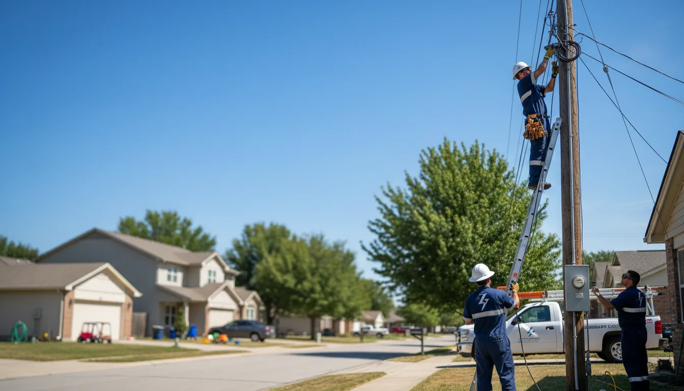 Residential electrician providing installation services in Orchard Park, NY